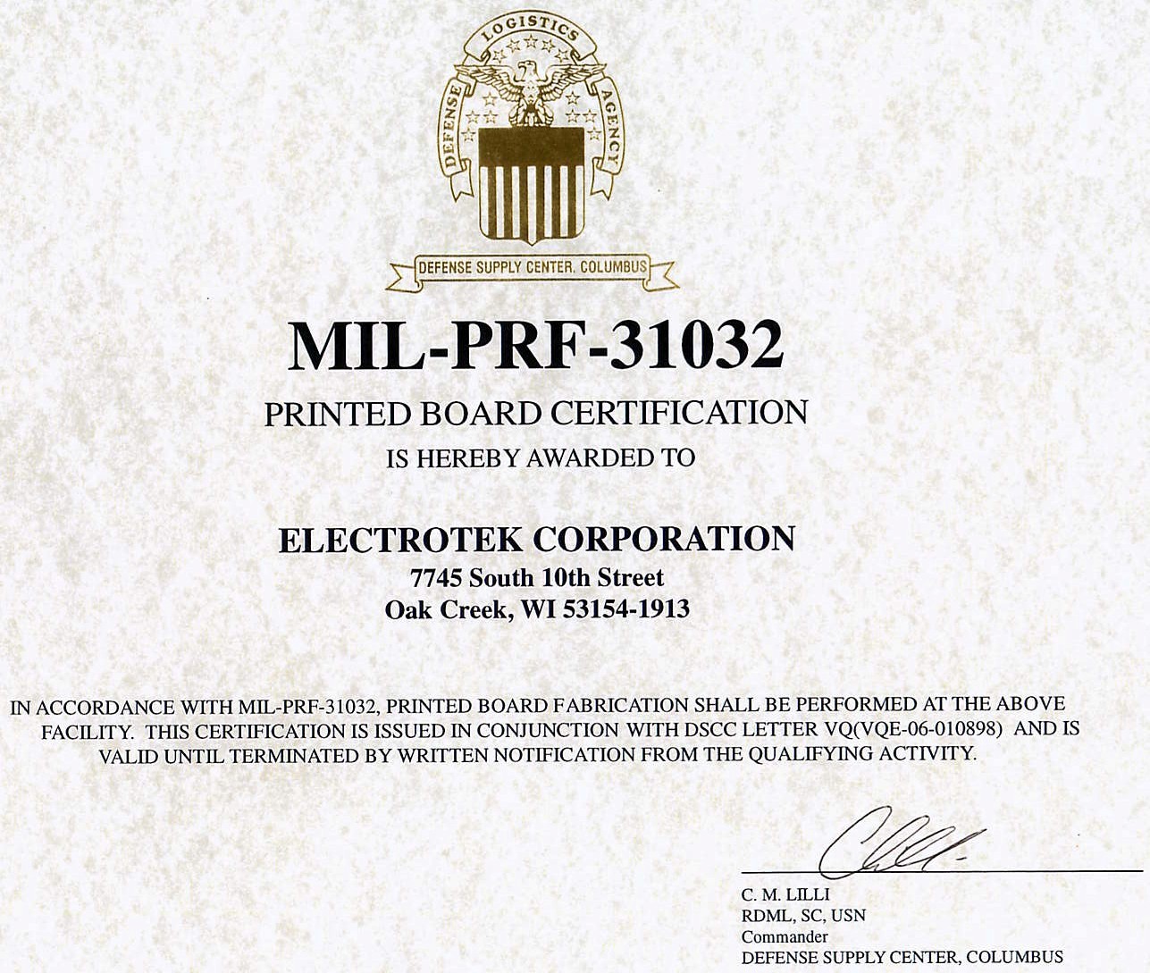 MIL-PRF-31032